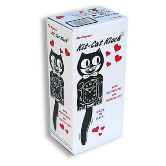 White Gentleman WITH BLACK BOW TIE KIT-CAT KLOCK - Picture 3 of 3